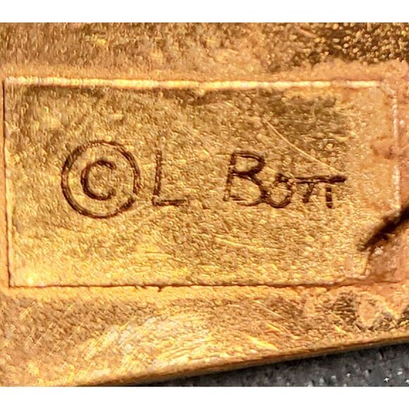 Vintage Modernist Art Deco 80s Geometric Teal Pale Pink BOTT retro post earrings - Picture 5 of 9